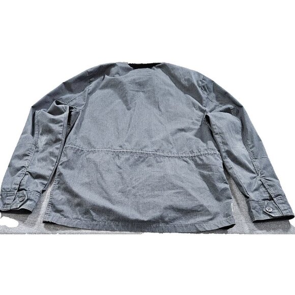 Vans Jacket Mens L Gray Full Zip Multi Pocket Barn Utility Chore Coat Outdoors - Picture 10 of 16